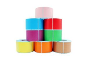 Label produk profesional dengan barcode dan branding yang elegan